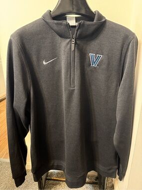NWT Villanova Wildcats Nike Coaches Dri-FIT Half-Zip Pullover Black Size XL $120
